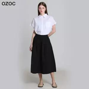오조크 OZOC 면 단추 A라인 스커트 택가격: 85000원 783178