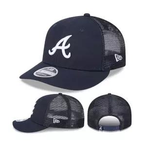 New Era 뉴에라 애틀랜타 브레이브스 950 네이비 스냅백 모자 MLB 로우 프로파일 메쉬 백 캡