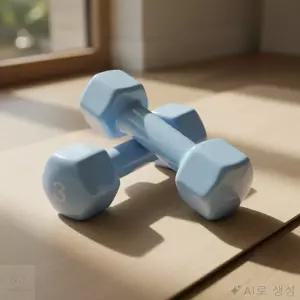 권심바몰 덤벨 아령 3KG 스카이블루 2개 미니아령