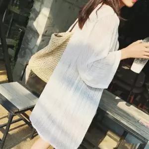 해변 쉬폰하프로브가디건 비치 바캉스 쉬폰가디건 카