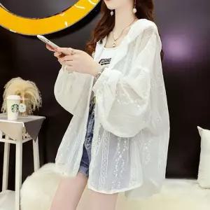자외선차단 여름 레이스 가디건 얇은 코트 비치웨어 루즈핏 카디건