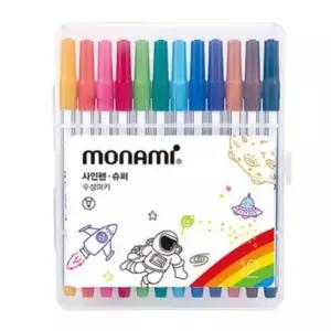 모나미 사인펜 슈퍼 12색