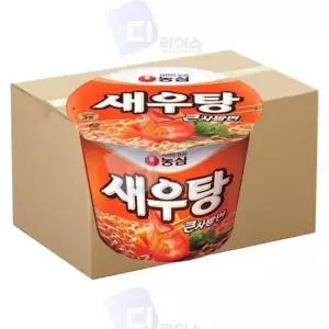 농심 새우탕 큰사발 16개 새우탕면 컵라면 큰컵 간식