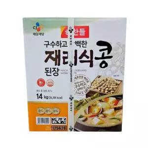 해찬들 숙성 장국 맛있는 요리 찌개 구수한 된장 담백한 재래식 콩 된장 14kg 1개