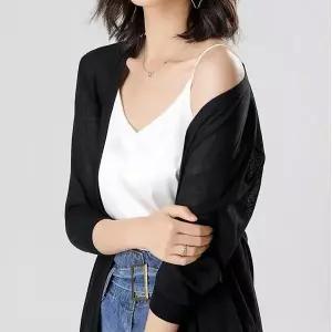 데일리 여성 루즈핏얇은 어반 가디건 LKG003 롱 박디건 겨울 루즈핏 브이넥 가디건