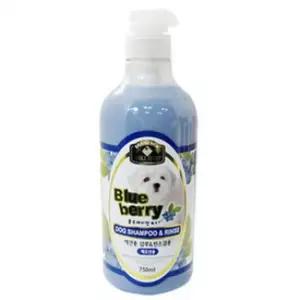 백모용 강아지목욕 블루베리향 샴푸린스겸용 750ml 애견삼푸 강아지샴푸린스 애견린스