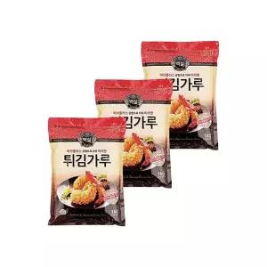 백설 건강한 홈쿡 납품용 고소한 안주 튀김가루 튀김가루 1kg 3개