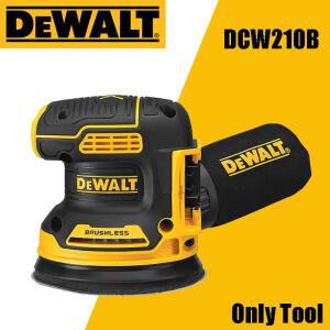 DEWALT DCW210 브러쉬리스 궤도 샌더 20V MAX 리튬 5인치 휴대용 진동 연마 공구
