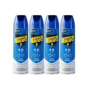 에프킬라 모 기약 에어로졸 무향 500ml x4개