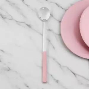 7day 롱 티스푼 23.5cm 머들러펄핑크 스틸 숟가락 판촉물 기프트용품 b2b