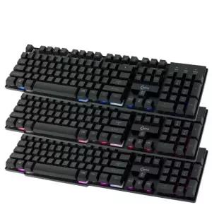 USB LED 저소음 게이밍 키보드 생활방수 게임 용 PC방 적축 키캡 청축 롤