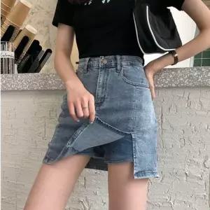 휴가룩 여자 청 스커트 짧은 데일리 여름 치마