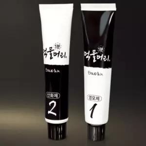 간편 염색 오징어 먹물머리 순한 흑채 1분 케어 순간증모제 탈모관리 국산