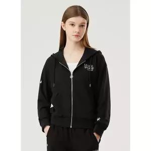 르꼬끄 이월70% OFF 여성 더블텐션 후드 집업 BLK QP122OFT11 1000781453282