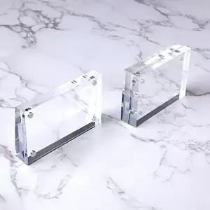 자석 아크릴 명찰 가격표 꽂이 이름표 네임플레이트 카드 쇼카드 포켓 이름 네임판 케이스 책상 POP