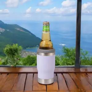 쿨하게 보냉 맥주병 캔쿨러(420ml) 화이트 맥주텀블러