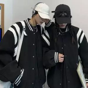 남성용 오버핏 스타디움 자켓 스트릿 야구점퍼 블루종