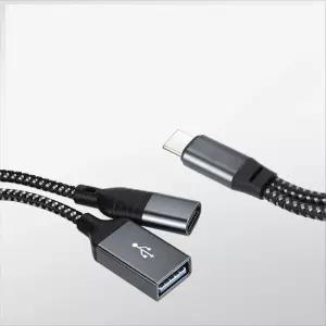 USB Type C OTG Y형 젠더 케이블 USB C M to USB 3.0