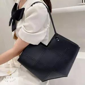 DIY 가죽 가방 키트 만들기 펀칭백 핸드메이드 취미 블랙