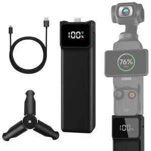 호환DJI 오즈모 포켓 3, 4 확장 액세서리용 배터리 핸들, 5000mAh 모바일 겸용 미니 삼각대