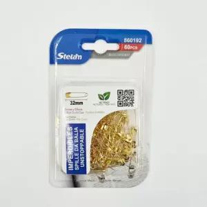 스텔란 골드 옷핀 32mm 60P 바느질핀 예쁜옷핀 금색옷핀