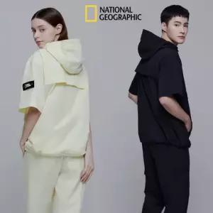 내셔널지오그래픽 (행사)남여공용 커플 데일리 경량 우븐 스트레치 반팔