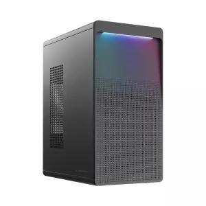 마이크로닉스 WIZMAX 오로라 미니타워 PC 케이스 블랙