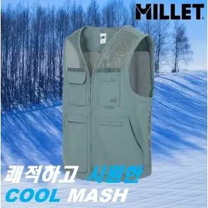 밀레 MVTUV410남성여름 등판 망사 멀티 포켓 메쉬 베스트(출시가 141,000원) 1000