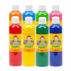 미술놀이 핑거페인트 250ml x 8색 세트 [BVO57351]