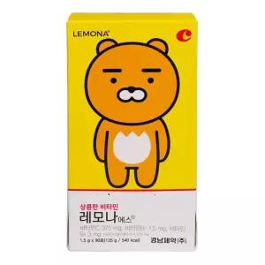 [레모나] 경남제약 카카오프렌즈 레모나 S산 1.5g 90포 1개