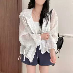 쉬폰 여리여리핏 바람막이 후드집업 집업 봄아우터 여성 바람막이 후드 봄