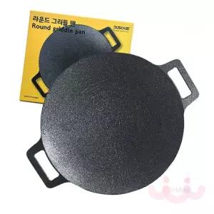 에버템즈 키친아트 캠핑 그리들팬 33CM 박스 원형구이팬 캠핑그릴 바베큐구이팬 솥뚜껑불판