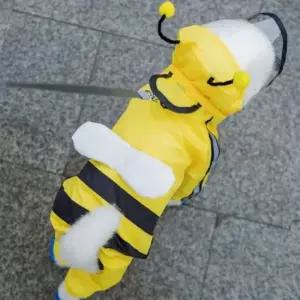 꿀벌 우비 우의 산책 반려견 옷 애견 강아지 강아지옷 강아지옷 강아지옷올인원 애견옷