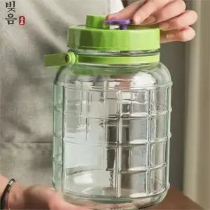 효소 담금병 밀폐 숙성 손잡이 매실 유리병 발효 청병 과일 주방 장류 김치