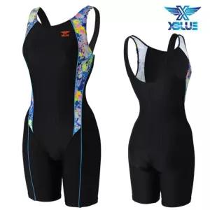 XBLUE 여자 아쿠아로빅 반전신 수영복 Z6214 5부수영복