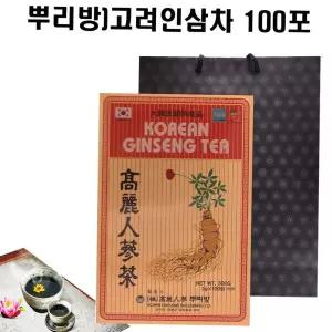 인삼차100포 (뿌리방) + 쇼핑백포함