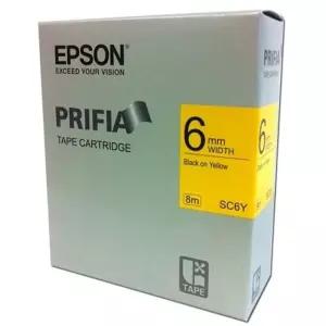 엡손 라벨테이프6mm SC6Y 노/흑글씨 1개 [BCO47395]