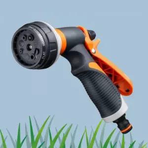 8모드 세차 정원 청소 워터 물 수도 고압 스프레이 호스 분사 건 분사기 M11016