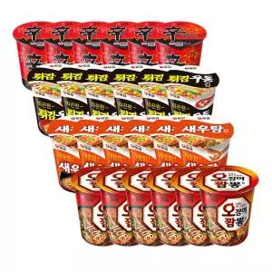신라면+튀김우동+새우탕+오짬뽕 6입4개(총24개)
