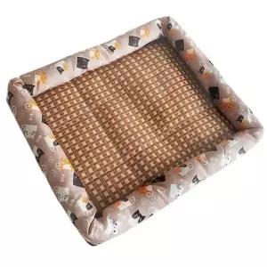 방석 라탄 애견침대 반려견침대 애견 중형 반려동물침대 강아지침대