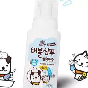 (다올)강아지 워터리스 버블 샴푸 240ml 고양이 드라이