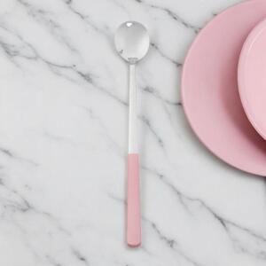 7day 롱 티스푼 23.5cm 머들러펄핑크 스틸 숟가락
