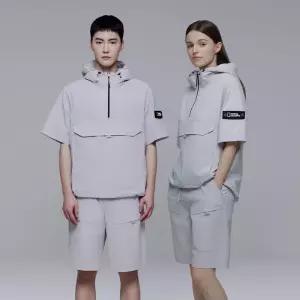 내셔널지오그래픽 6color 남여공용 아델리 경량 우븐 스트레치 반팔 아노락 N242UFT141 264563