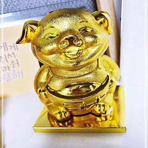 홀렌 복을부르는 황금돼지 저금통 중형