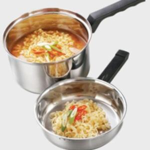 데일리 라면 주방냄비 16cm 요리도구 스텐 찌개 국 냄비 찌개냄비 편수 키친아트 요리냄비 라면냄비