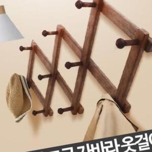 자바라옷걸이 벽걸이 3단 고급 벽옷걸이 가방걸이