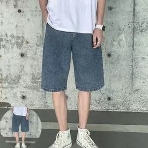 여름여성7부바지 남자 7부 바지 청바지 데님 팬츠 루즈핏 1컬러