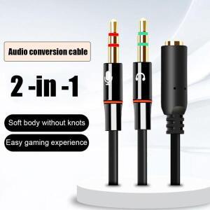 컴퓨터 용 헤드폰 마이크 오디오 변환기 분배기 3.5mm 여성 2 듀얼 남성 Y