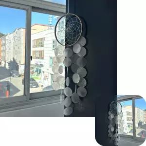 썬캐쳐 방꾸미기 자개 모빌 화이트 보름달