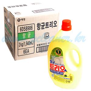 피크리너 항균 트리오 2kg_6개입_1박스/식기세제/그릇/설기지/퐁퐁/맑은퐁/그린퐁/하이롱/청소용품/병원